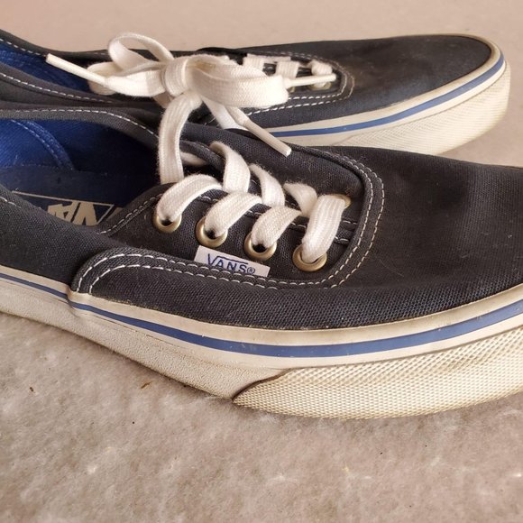 Vans off the wall blue shoes szmen-4.5 women-6 - Picture 1 of 7